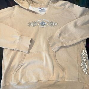 Harley-Davidson Tan V-Neck Sweater